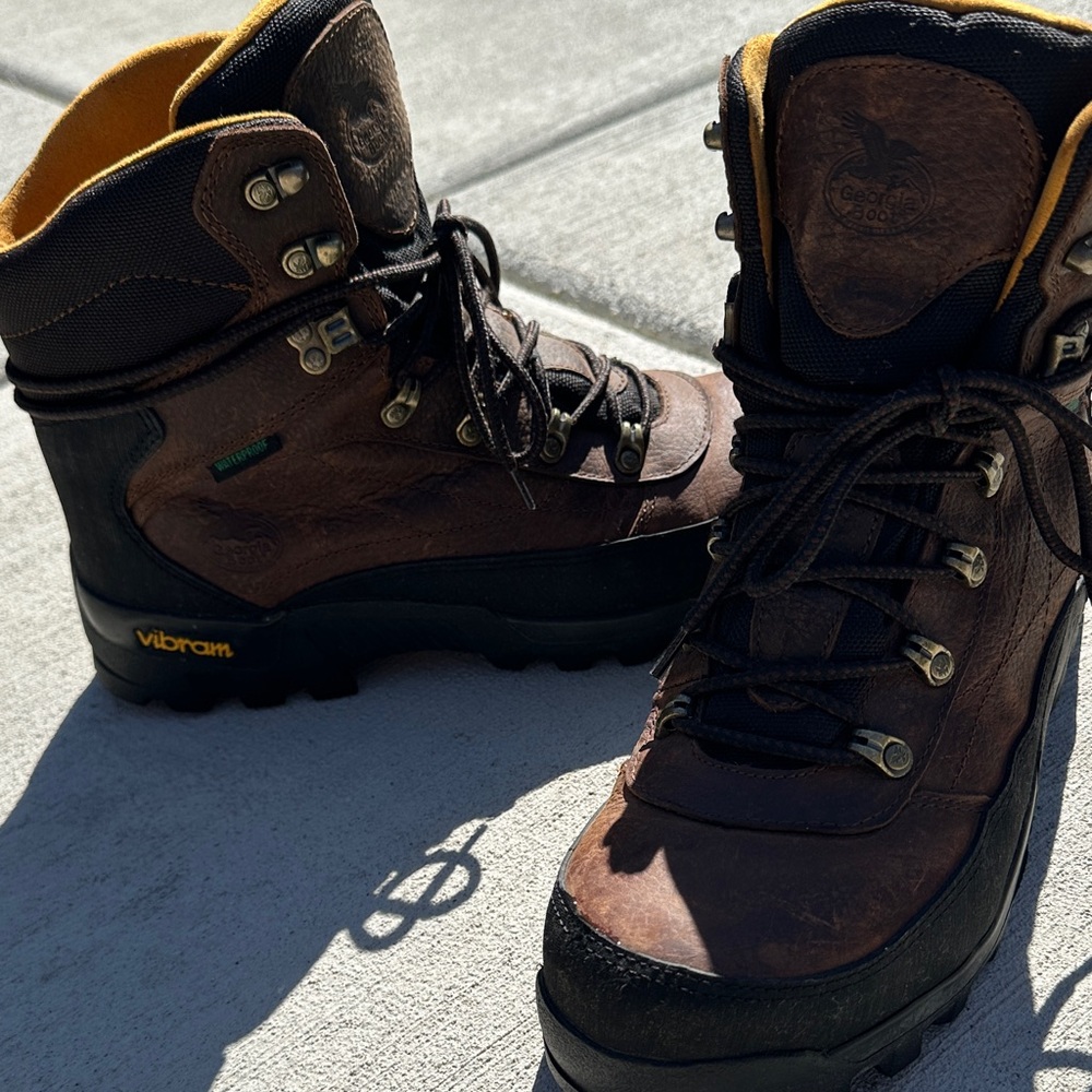 Georgia Boot Men's Dark Brown Leather Boots